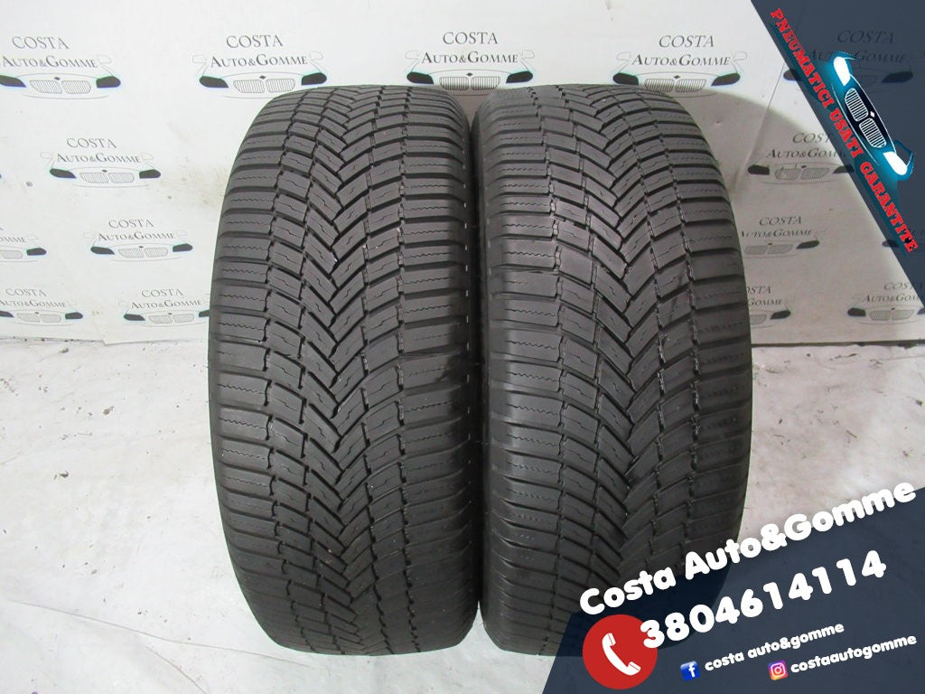 225 55 18 Bridgestone 85% 2022 4stagioni 2 Gomme