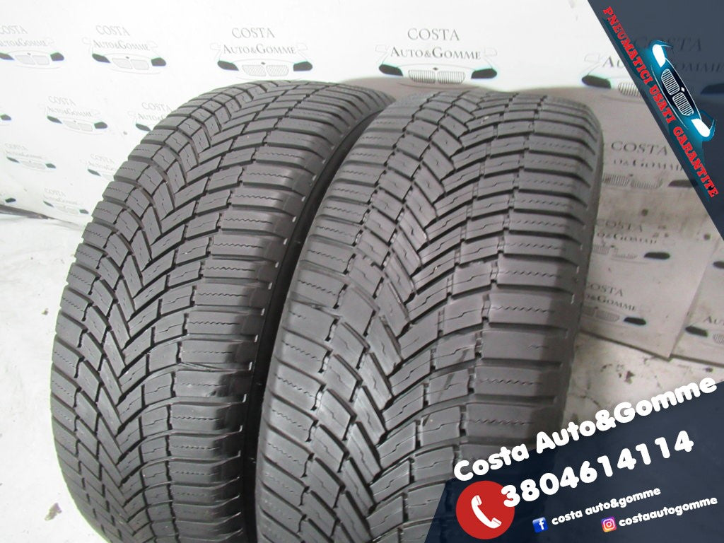 225 55 18 Bridgestone 85% 2022 4stagioni 2 Gomme