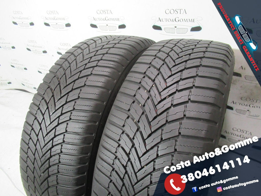 195 60 16 Bridgestone 2022 4Stagioni 80% 2 Gomme