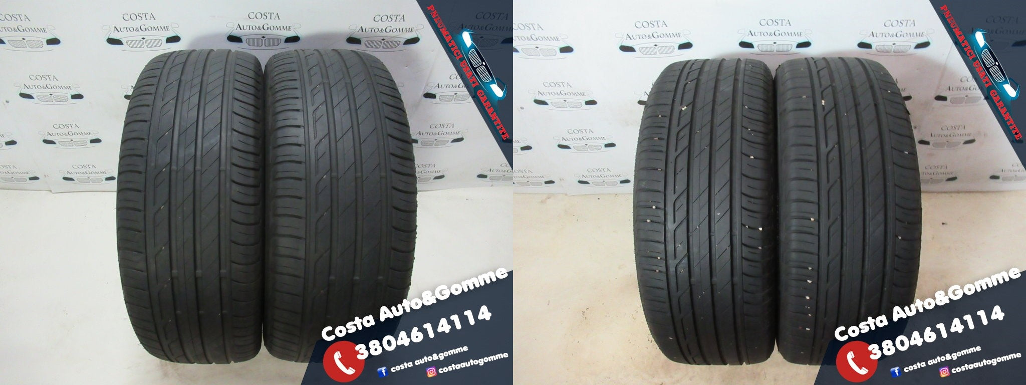 215 55 17 Bridgestone 85% 2019 215 55 R17 4 Gomme